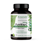 EMERALD LABS frasco PureWay-C frente, aporta vitamina C de fácil dosificación