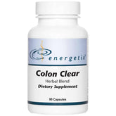 Energetix Colon Clear frasco frontal mostrando etiqueta clara y beneficio digestivo
