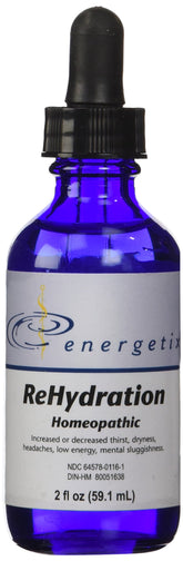 Envase frontal de ReHydration Energetix mostrando diseño y tamaño práctico