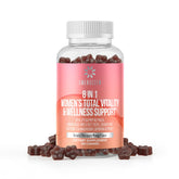 Energizen frasco frontal mostrando 120 gomitas y beneficio de suministro prolongado