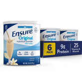 Ensure envase frontal de vainilla mostrando la marca y conveniencia