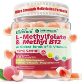 EnvyCure envase frontal de gominolas mostrando beneficio energético