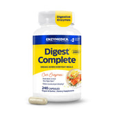 Enzymedica Digest Complete frente del envase mostrando 240 cápsulas y claridad del producto