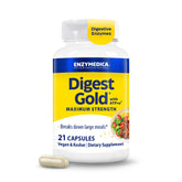 Enzymedica Digest Gold frente del envase mostrando marca y beneficio digestivo