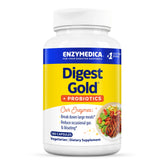 Enzymedica frasco Digest Gold + Probiotics vista frontal, claridad y confianza