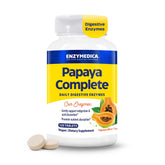 Enzymedica paquete frontal mostrando Papaya Complete y beneficio digestivo