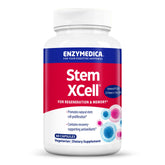 Enzymedica Stem XCell frontal del envase mostrando etiqueta y beneficios