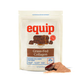 Equip envase frontal del colágeno chocolate mostrando la marca y presentación