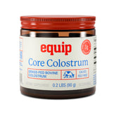 Equip frasco de Core Colostrum frente mostrando presentación y beneficio práctico