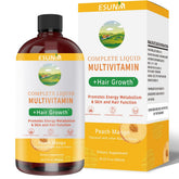 ESUNM envase frontal mostrando etiqueta y sabor durazno-mango como beneficio práctico