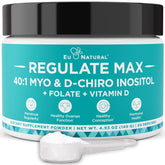 Eu Natural envase frontal Regulate MAX mostrando formato y beneficio claro