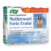 Evalar Motherwort Forte frente del envase mostrando presentación clara y compacta