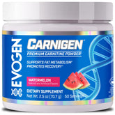 Evogen Carnigen frente del envase mostrando diseño y beneficios visibles