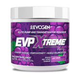 Evogen envase frontal mostrando diseño y sabor uva, beneficio visibilidad de marca