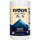 Evolve Ideal Vanilla frente del empaque mostrando la marca y beneficio vegano