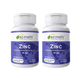 EZ Melts frasco frontal mostrando 120 tabletas y beneficio conveniencia