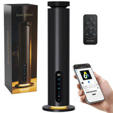 Fajuod difusor frontal negro mostrando diseño elegante y beneficio estético