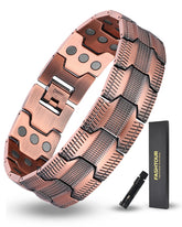 Fashtour pulsera cobre frontal vista elegante y masculina