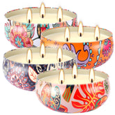 fclayvts vela frontal en tarro boho, aporta ambiente elegante