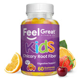 The Feel Great Vitamin Company frasco frontal mostrando gominolas y beneficio digestivo