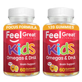 The Feel Great Vitamin Company envase frontal mostrando gomitas y beneficios