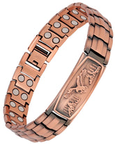 Feraco pulsera frontal mostrando diseño de águila y acabado brillante