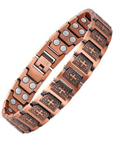 Feraco pulsera frontal mostrando diseño cruz y acabado pulido