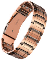 Feraco pulsera de cobre frontal mostrando diseño clásico y acabado brillante
