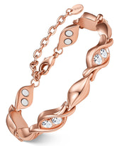Feraco pulsera frente rose gold mostrando diseño elegante y versatilidad