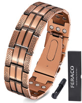 Feraco pulsera frontal empaquetada mostrando presentación y estilo elegante