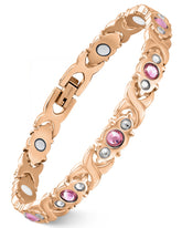Feraco pulsera frontal rosé mostrando diseño y elegancia