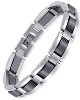 Feraco vista frontal de la pulsera mostrando acabado elegante y combinación de colores