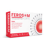 Ferosom Forte frasco frontal mostrando diseño y dosis clara, confianza de marca