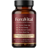 FerraVital frontal del envase mostrando el diseño y beneficio de soporte de hierro