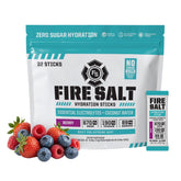 Fire Science Nutrition empaque frontal Berry mostrando 32 sobres y beneficio portátil