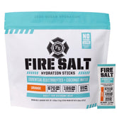 Fire Science Nutrition caja frontal de Fire Salt Orange mostrando 32 sobres, fácil de llevar