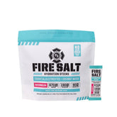 Fire Science Nutrition envase frontal mostrando 32 sobres y beneficios de electrolitos