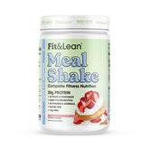 Fit & Lean envase frontal mostrando sabor Strawberry Shortcake y detalles del producto