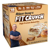 Fit Crunch caja frontal Cinnamon Twist mostrando diseño y cantidad