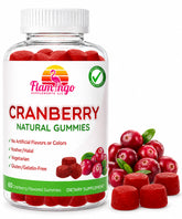 Flamingo Supplements frasco frontal mostrando gomitas y cantidad