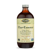 Flora Flor‑Essence vista frontal con botella y etiqueta clara, muestra conveniencia