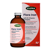 Flora Iron botella frontal mostrando diseño y claridad del producto, facilita elección
