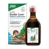 Floradix Kinder Love vista frontal del envase, presenta información clara y beneficios