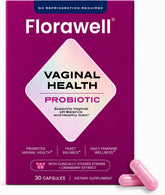 Florawell presentación frontal que muestra envase y beneficio de equilibrio íntimo