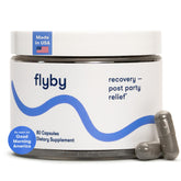 Flyby frasco frontal mostrando el envase y beneficios visibles