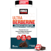Force Factor envase frontal mostrando 60 gomitas chocolate y beneficios