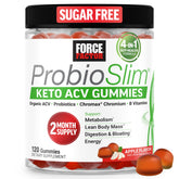 Force Factor envase frontal ProbioSlim Keto ACV, suplemento práctico
