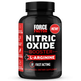 Force Factor envase frontal mostrando cápsulas y marca, transmite confianza