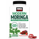 Force Factor gominolas Modern Moringa frente mostrando envase y beneficio práctico