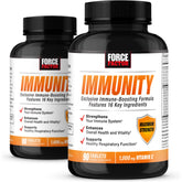 Force Factor envase frontal mostrando el tamaño y beneficios